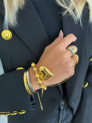 BUBBLE HEART BRACELET - The South Apparel