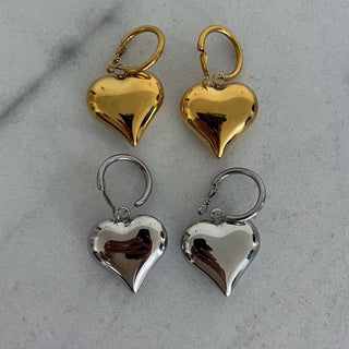 BUBBLE HEART EARRINGS - The South Apparel
