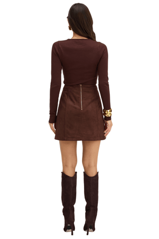 Carla Skirt in Espresso - The South Apparel
