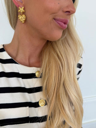 Caroline Earrings in Gold - The South Apparel