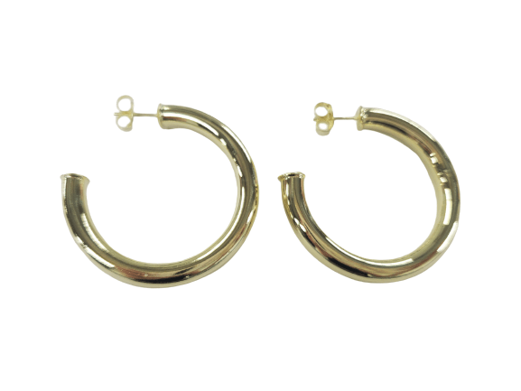 Chantel Shiny Hoops - The South Apparel