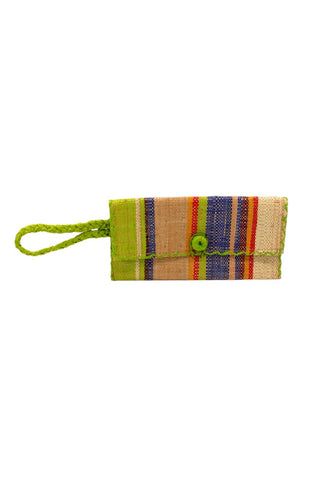 Chichi Straw Envelope Clutch Purse Wristlet Bag - Rio Swirl - The South Apparel