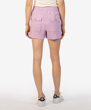 Christina Linen Shorts in Lavender - The South Apparel