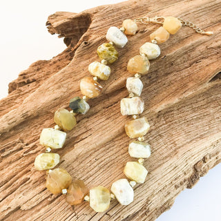Chunk Brass Statement Necklace - The South Apparel