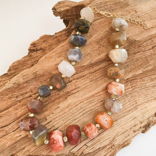 Chunk Brass Statement Necklace - The South Apparel