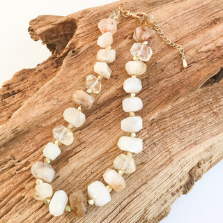Chunk Brass Statement Necklace - The South Apparel