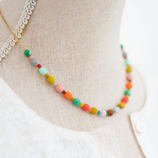 Colorful Beaded Statement Necklace - The South Apparel