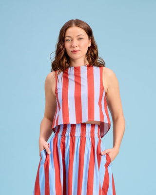 Crop Top, Hearth Stripe - The South Apparel