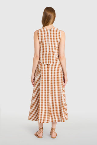 Crop Top in Field Check - The South Apparel