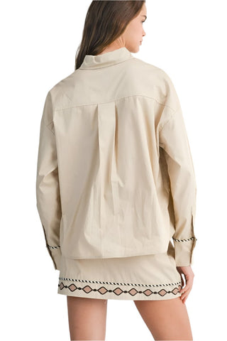 Dahlia Embroidered Top - The South Apparel
