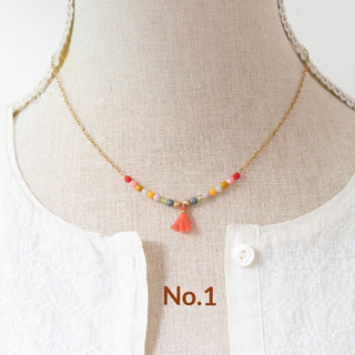 Dainty Tassel Necklace 16" - The South Apparel