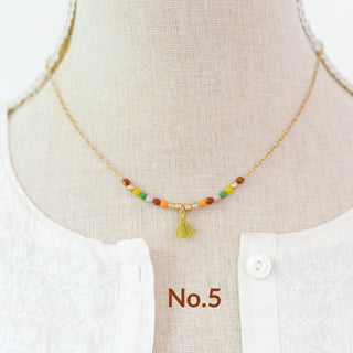 Dainty Tassel Necklace 16" - The South Apparel