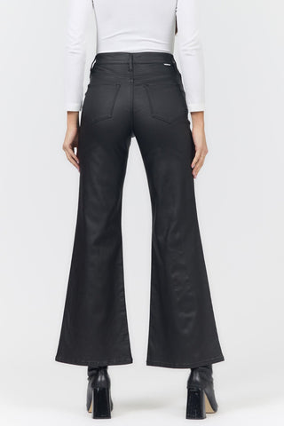 Dear John Fiona Wide Leg Jeans, Coated Black - The South Apparel