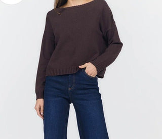 Dear John Liliana Sweater, Shaved Chocolate - The South Apparel