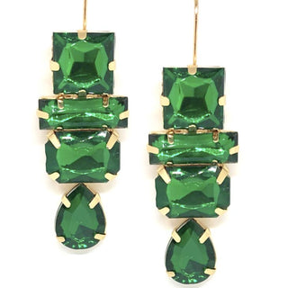 Deco Gem Drop Earrings - The South Apparel