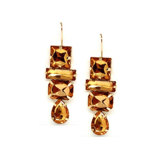 Deco Gem Drop Earrings - The South Apparel