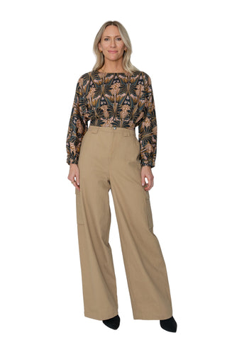 Devon Print Helene Top - The South Apparel