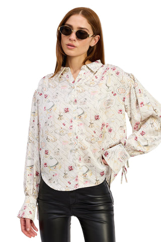 Dinner Party Button Up Top - The South Apparel