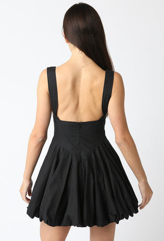 Eliza Balloon Dress in Black - The South Apparel