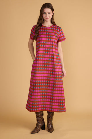 Ellie Dress, Oxford Geo - The South Apparel