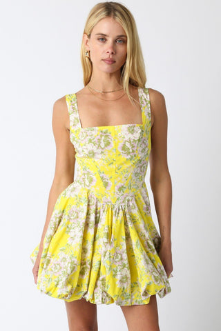 Elsie Floral Balloon Dress - The South Apparel