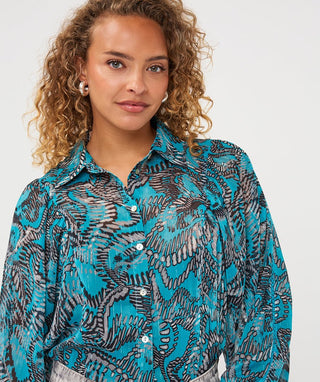 Esqualo Blouse, Urban Print - The South Apparel