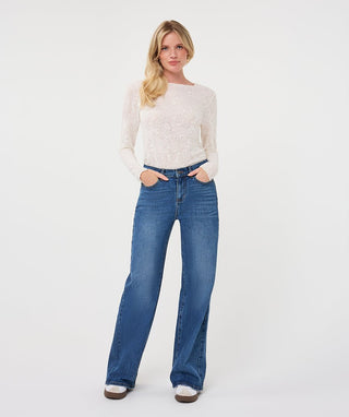 Esqualo Lace Top, Off White - The South Apparel