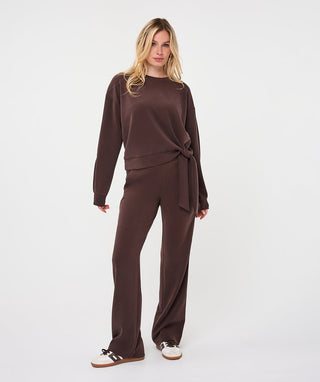 Esqualo Modal Sweater in Brown - The South Apparel