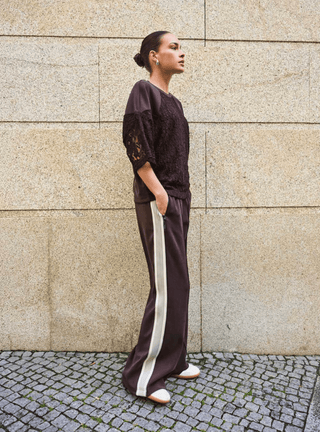 Esqualo Modal Trousers in Brown - The South Apparel