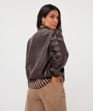 Esqualo Short Crinkle Jacket in Cacao - The South Apparel