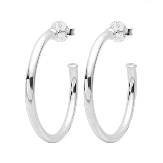 Everybody's Favorite Small Hoops in Shiny Silver Plated - The South Apparel