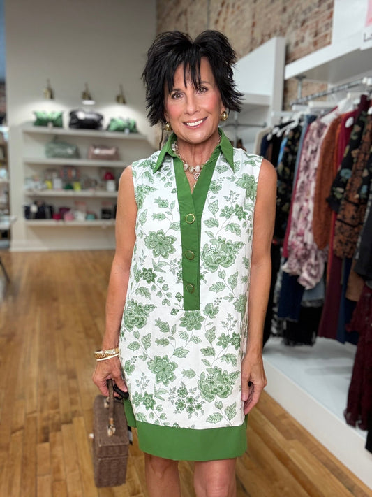 Floral Shift Mini Dress - The South Apparel