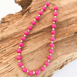 Gemstone 10mm Studded Necklace - The South Apparel