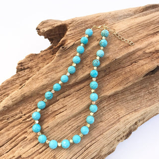 Gemstone 10mm Studded Necklace - The South Apparel