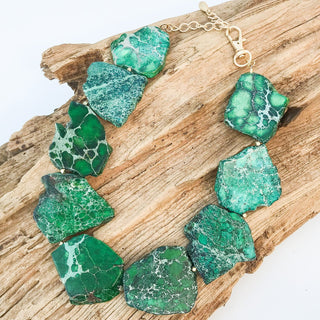 Gemstone Slab Necklace - The South Apparel