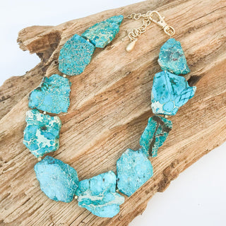 Gemstone Slab Necklace - The South Apparel