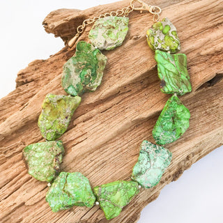 Gemstone Slab Necklace - The South Apparel