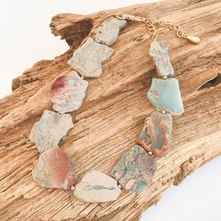 Gemstone Slab Necklace - The South Apparel
