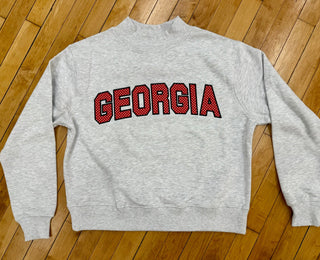 Georgia Mock Neck Sweatshirt - The South Apparel