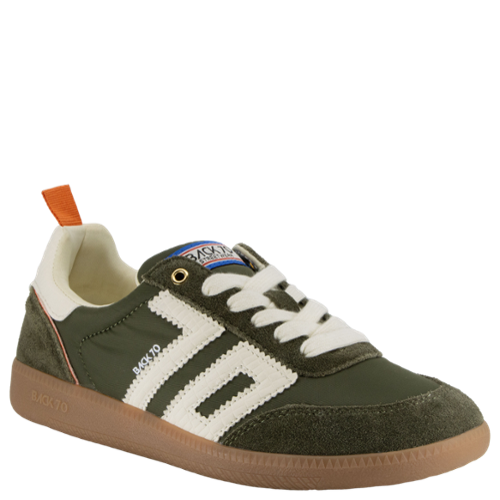 Back 70 Ghost N Sneakers in Olive Orange Milk