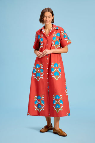 Gibbons Dress, Cinnaleaf - The South Apparel
