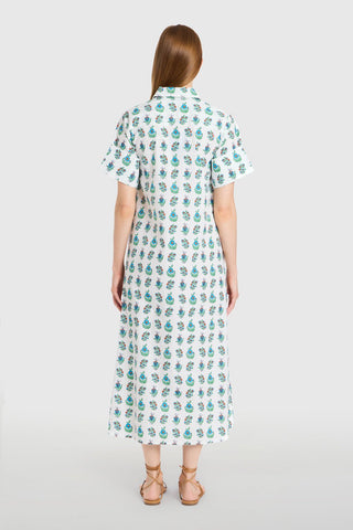 Gibbons Dress in Beach Sprigs - The South Apparel