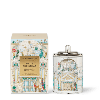 GLASSHOUSE 13.4 oz Limited Edition Candle in White Christmas - The South Apparel