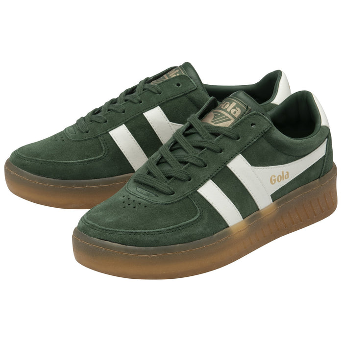 GOLA GrandSlam Suede Sneakers in Evergreen/Off White