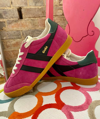 Gola Elan Sneaker in Fuchsia/Black/Evergreen - The South Apparel