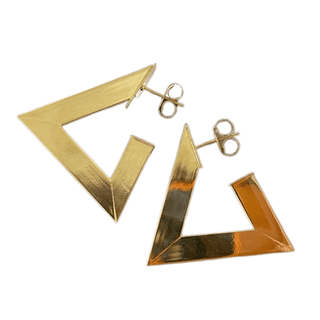 Harmony Hoops in Shiny 18K Gold - The South Apparel