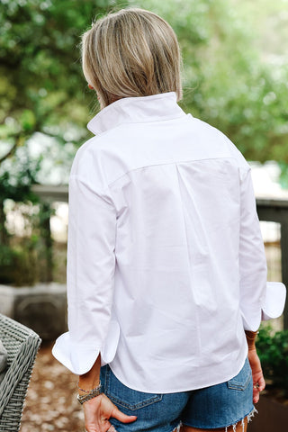 Heidi Houston Piper Long Sleeve, White - The South Apparel