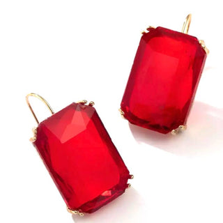 Ice Block Earring in Red - The South Apparel