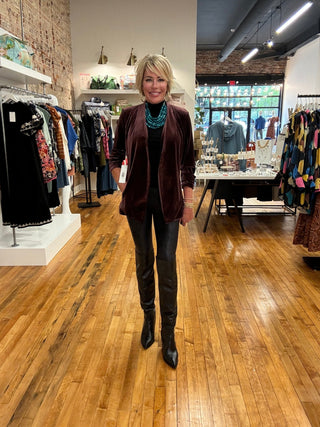 Icon Blazer in Bordeaux - The South Apparel