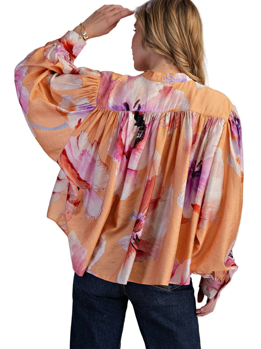 Jan Top in Coral - The South Apparel